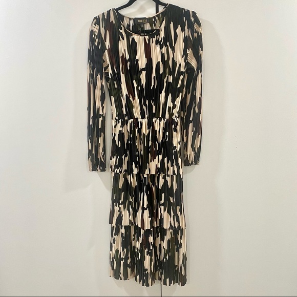NWT TRUTH by REPUBLIC MIDI TIERD CAMO DRESS - Picture 5 of 7